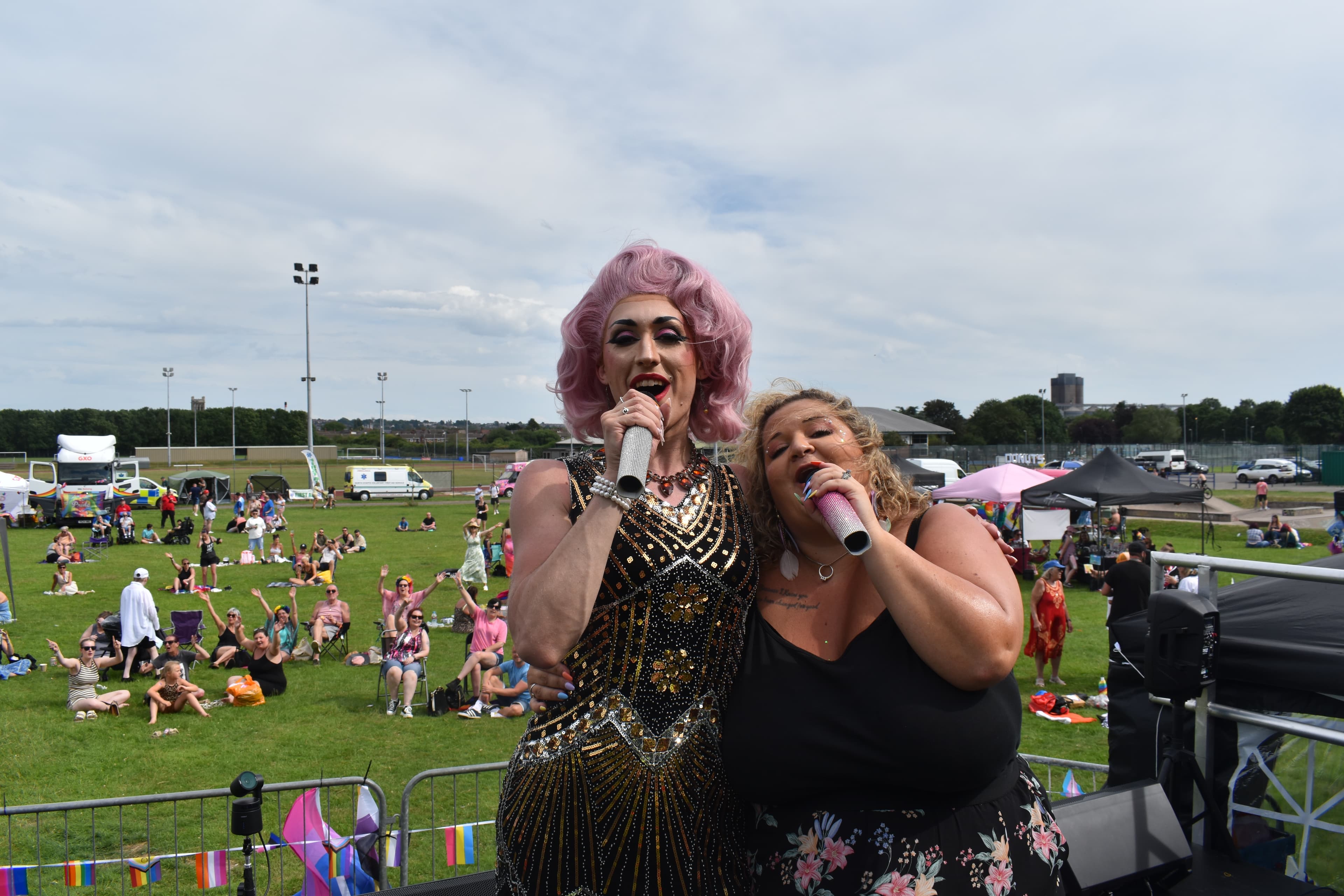 Volunteers helping at Burton Pride 2026